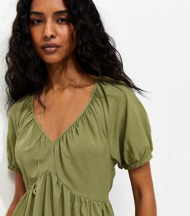 light green smock dress European Linen Dress - Soft Linen Dress, Relaxed Fit Dress, Womens Vacation Clothing - Stone Green
