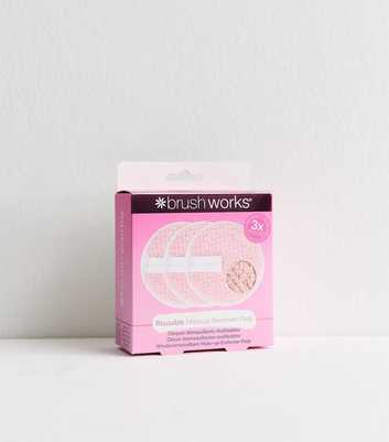 Brushworks Pack Of 3 Pink Makeup Remover Pads