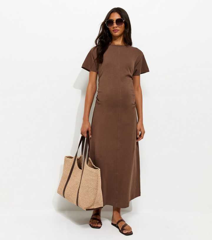 strapless open back dress Anise Maternity T-Shirt Dress  Mums and Bumps