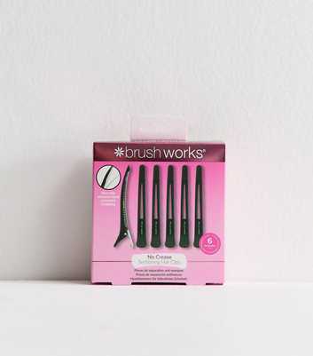 Brushworks Pack of 6 Black Sectioning Hair Clips