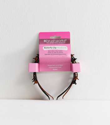 Brushworks Pack of 3 Butterfly Clip Headbands
