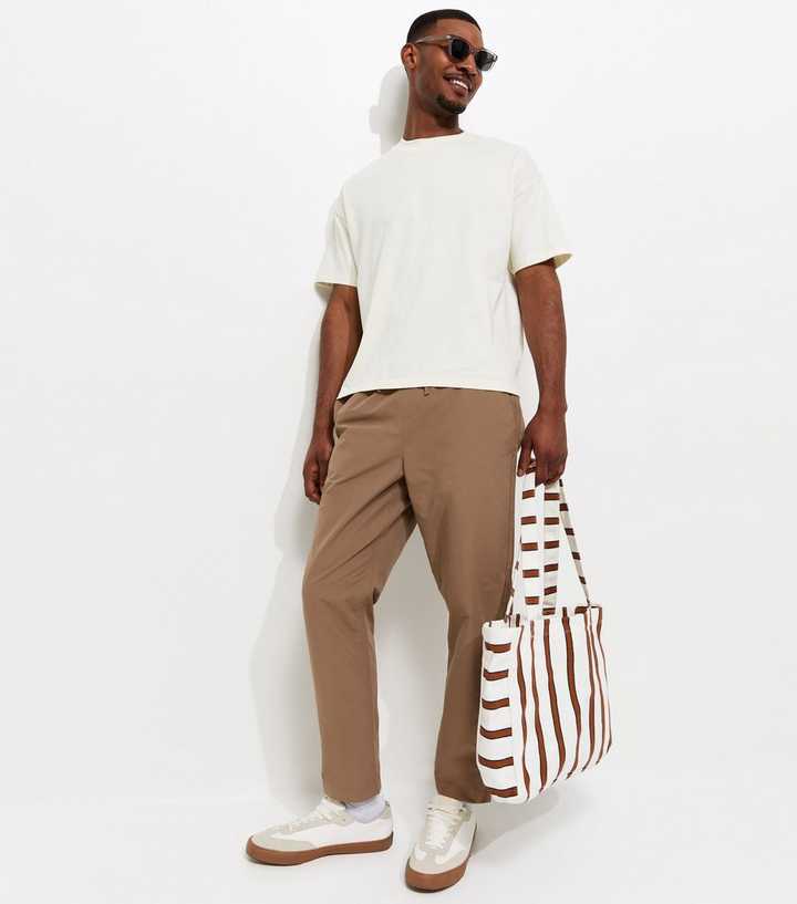Brown Regular Pull On Trousers