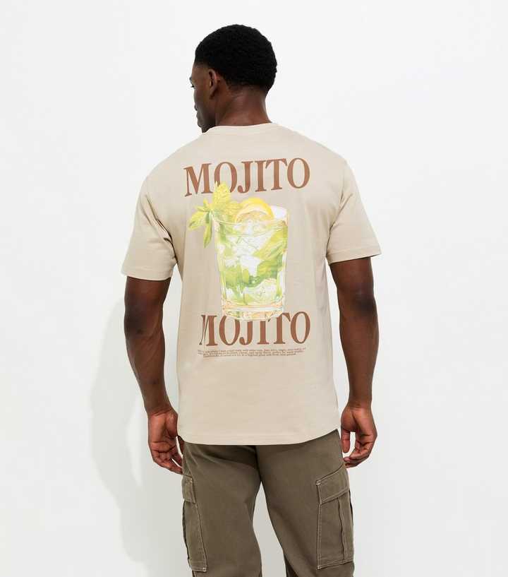 Only & Sons Off White Regular Cotton Mojito T-Shirt