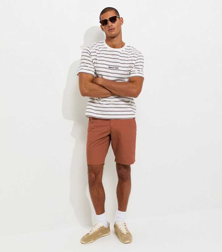 Only & Sons Rust Chino Shorts