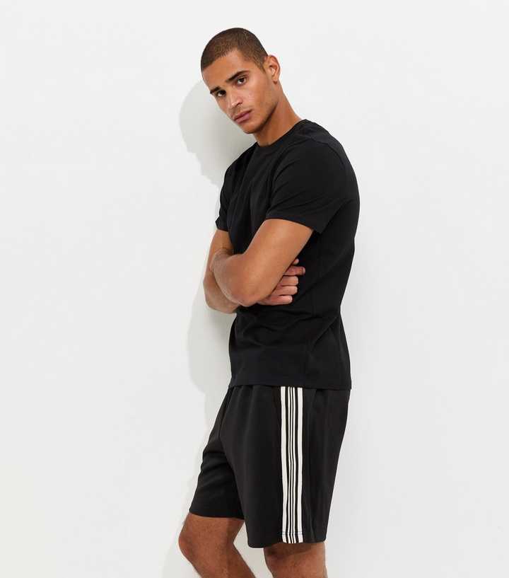 Only & Sons Black Track Sweatshirt Shorts