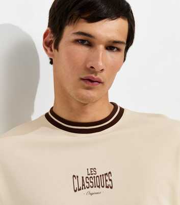 Only & Sons Cream Cotton Rich Classiques Boxy T-Shirt