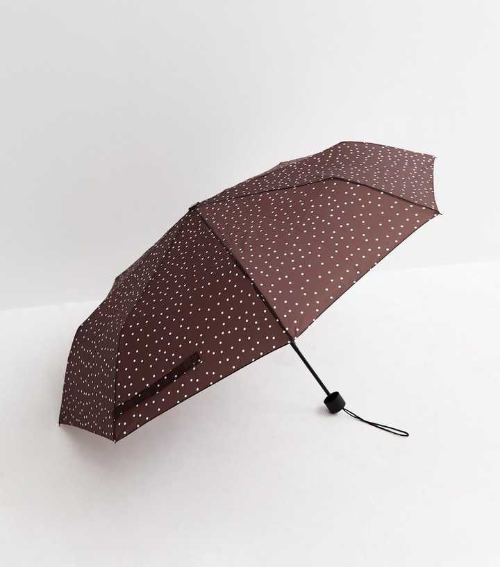 Brown Polka Dot Umbrella