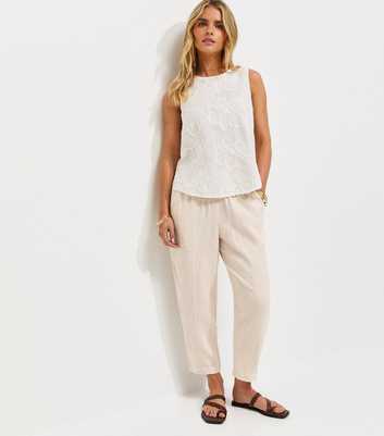 Petite Stone Tapered Leg Trousers