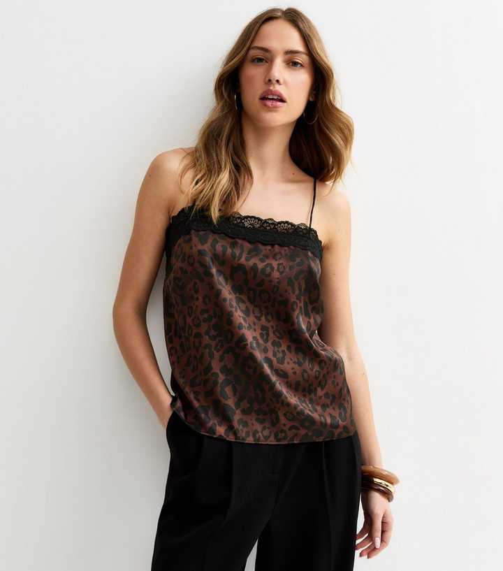 Débardeur Old Navy Femme Motif Animalier Col Carré Noir Taille XS
