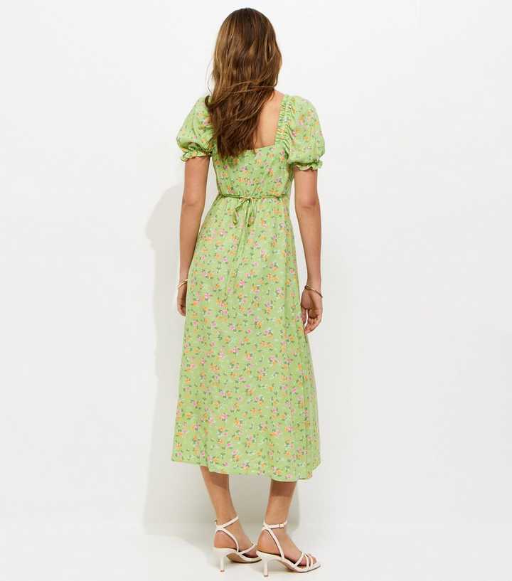 green floral slit dress Wedtrend Women Green Long Prom Dress Strapless A Line Long Floral Ruffles  Print Evening Dress with Slit – WEDTREND main image 0