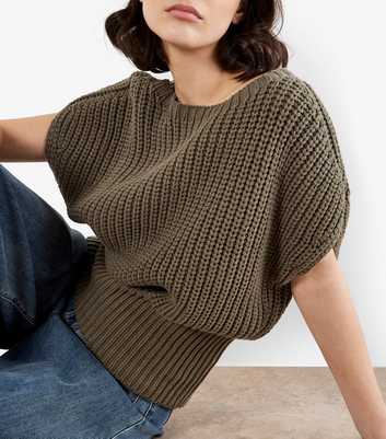 Apricot Khaki Chunky Knit Jumper