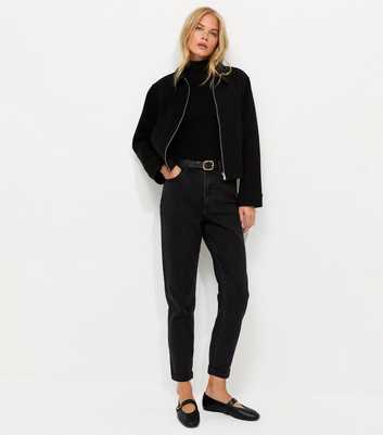 Black High Waisted Tori Mom Jeans