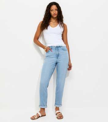 Blue High Waisted Tori Mom Jeans