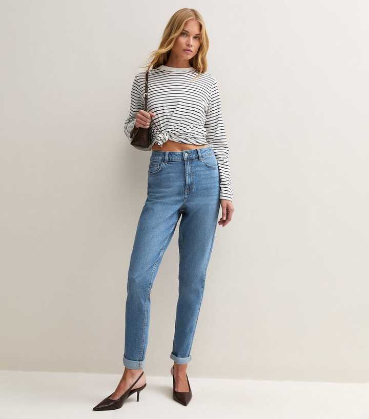 Vintage Tint Blue High Waisted Tori Mom Jeans