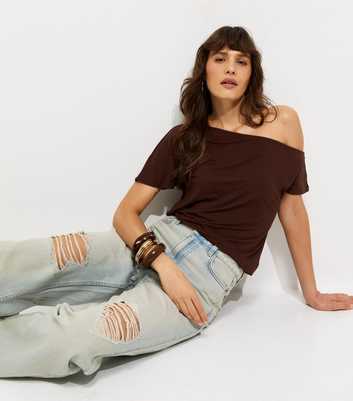 Tall Light Blue Adalae High Waist Ripped Jeans