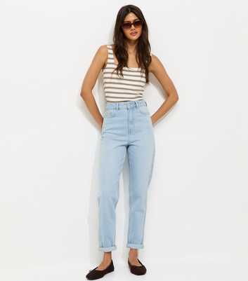 Light Blue Tori Straight Leg Mom Jeans