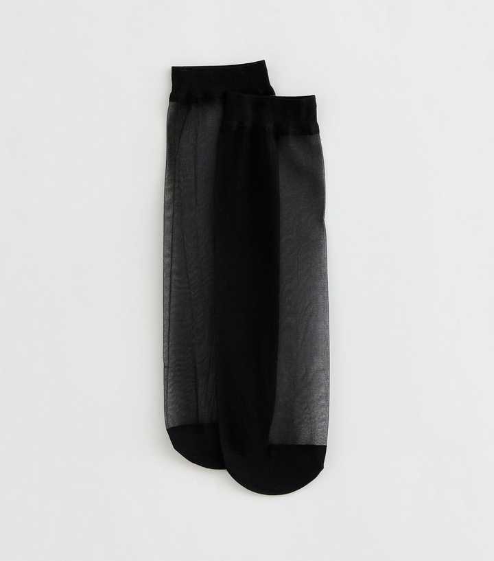 Black Sheer Ankle Socks