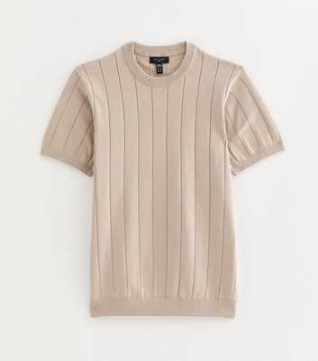 Stone Regular Short Sleeve Pointelle Top