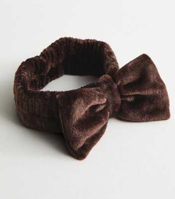 Dark Brown Bow Front Beauty Headband