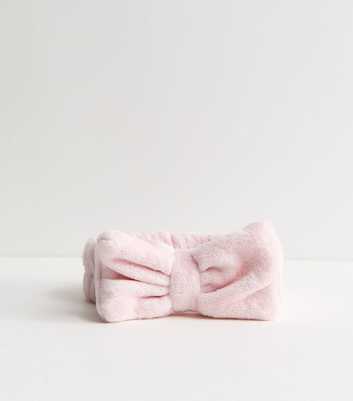 Pink Bow Front Beauty Headband