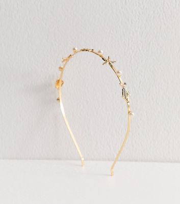 Gold Metal Coastal Charm Headband