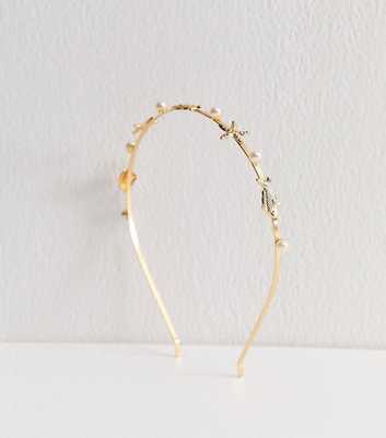 Gold Metal Coastal Charm Headband
