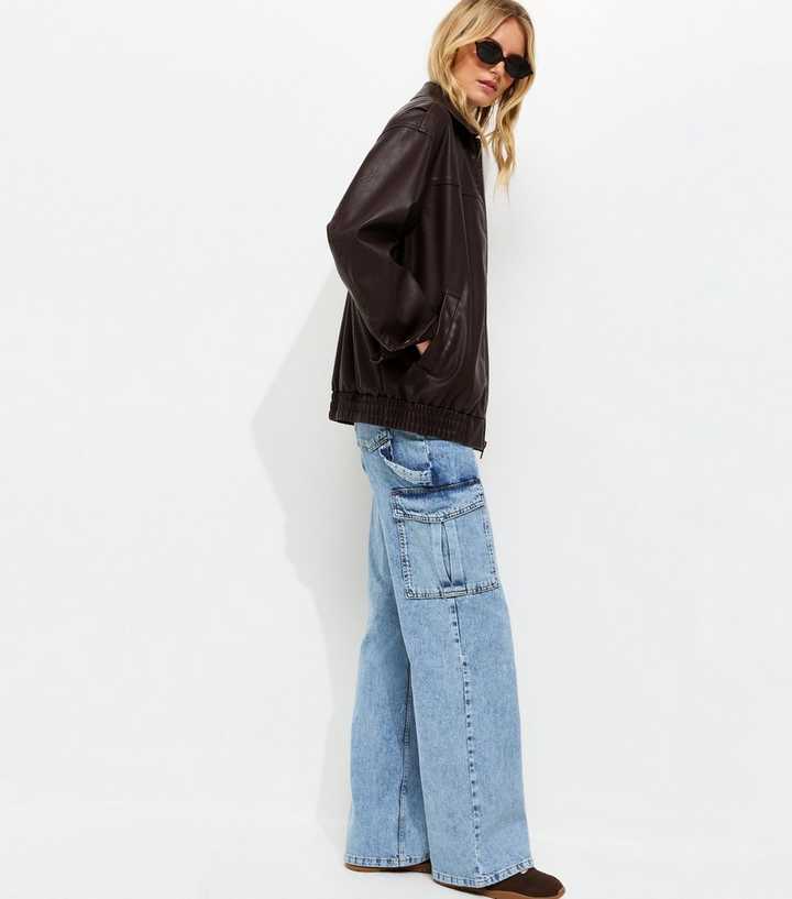 Tall Blue Cargo Pocket Jeans
