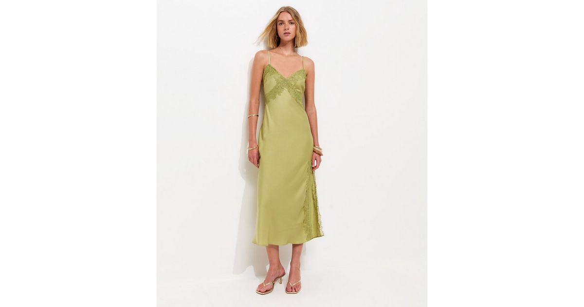 chinese dress ladies Forest Green Lace Long Dress With V Neck And Lace Up Open Back