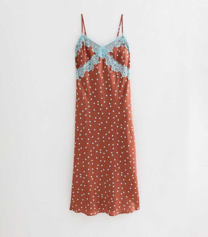 princess polly baby blue dress Brown Polka Dot Dresses  Billy J
