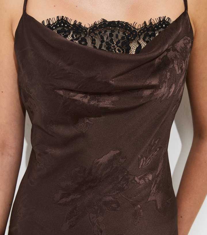 brown large dresser Scarlett - Suede Lace Up Corset - Brown main image 0