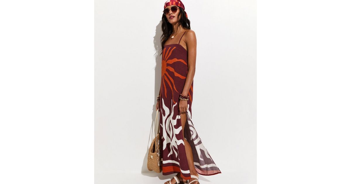 Brown Sun Maxi Dress | New Look