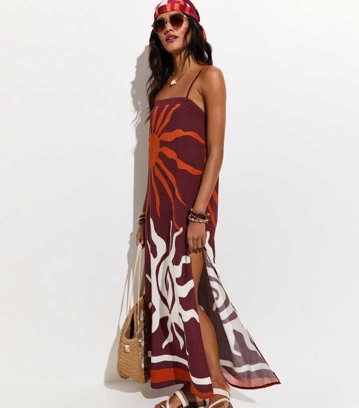 Brown Sun Maxi Dress