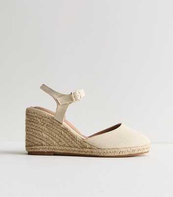Off White Espadrille Wedges