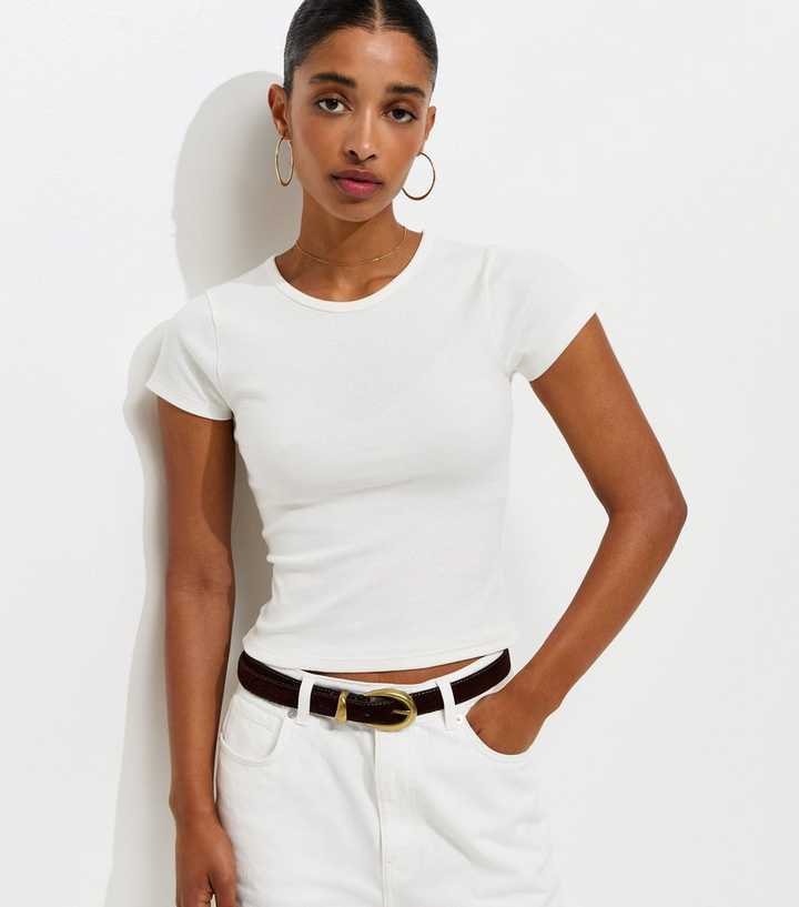 Cream Cotton Rich Baby Tee