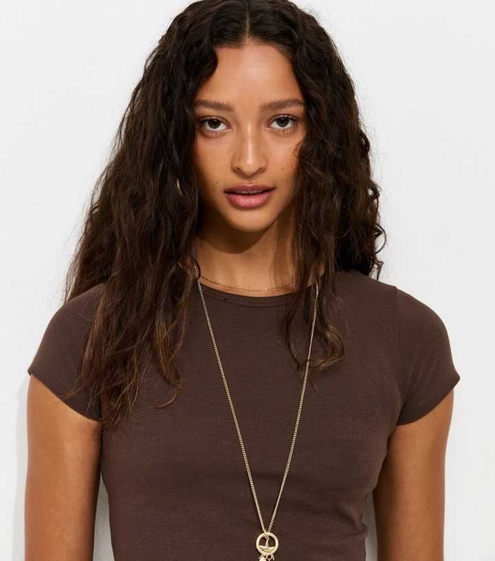 Dark Brown Cotton Rich Baby Tee