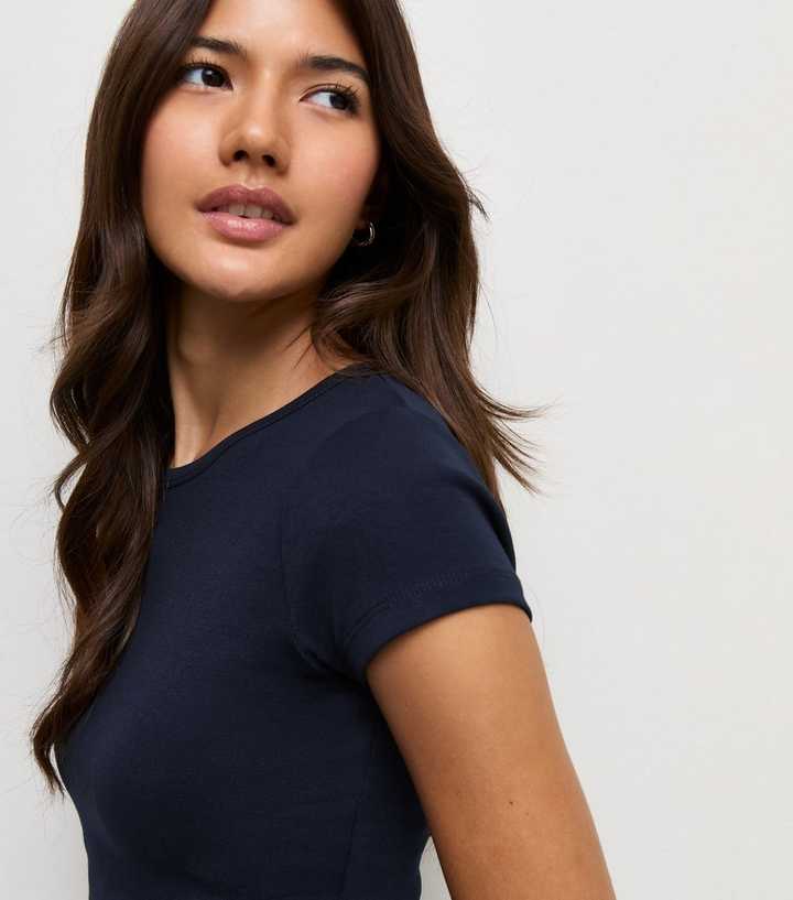 Navy Cotton Rich Baby Tee