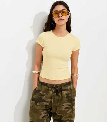 Light Yellow Baby Tee T-Shirt
