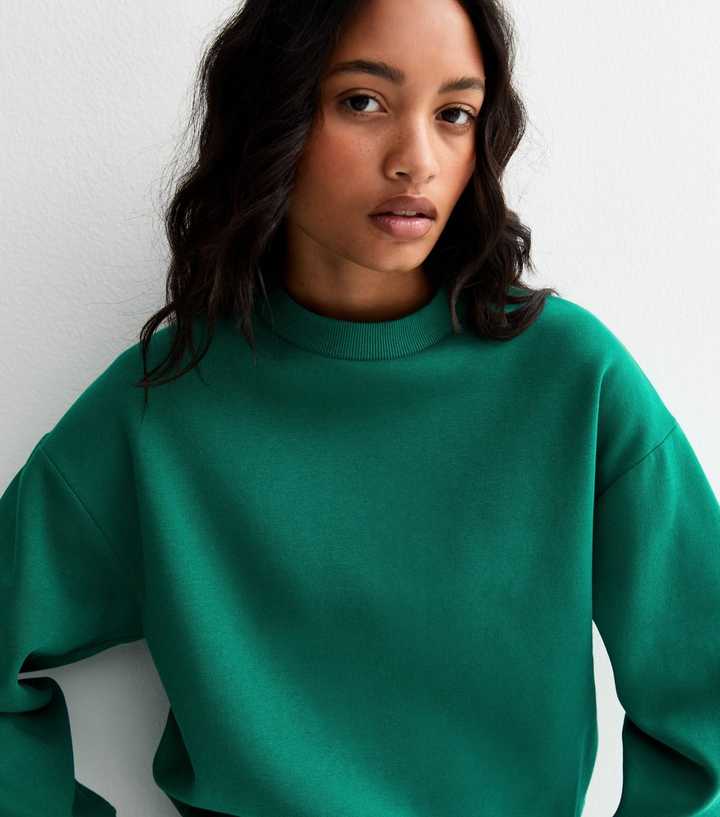 Green Crew Neck Sweatshirt