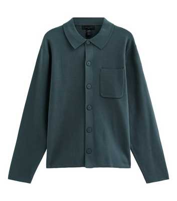 Grey Cotton Rich Regular Fit Long Sleeve Knitted Shacket