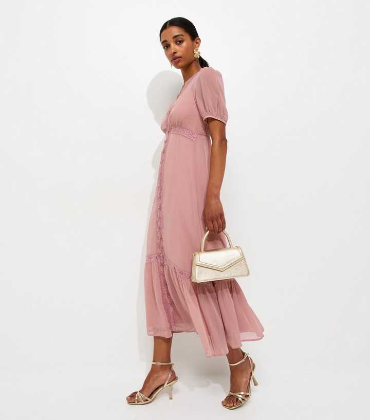 pale pink womens dresses Lyon Pink Dress  Happy J Boutique