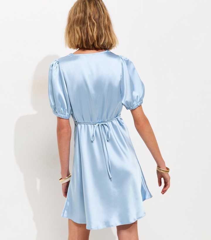 sachin and babi light blue dress Short A-Line Homecoming Dress with Lace main image 0