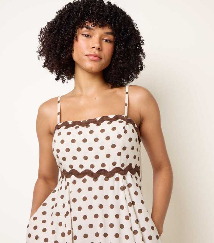 princess polly baby blue dress Blue Vanilla Cream Polka Dot Midi Dress