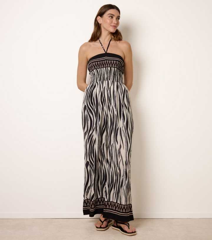 Blue Vanilla Black Abstract Print Jumpsuit