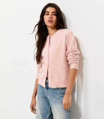 Light Pink Knitted Meet The Jean Raglan Cardigan