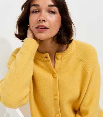Light Yellow Knitted Meet The Jean Raglan Cardigan