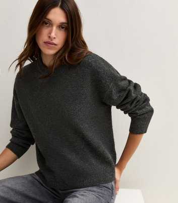 Dark Grey Midweight Crew Neck Jumper