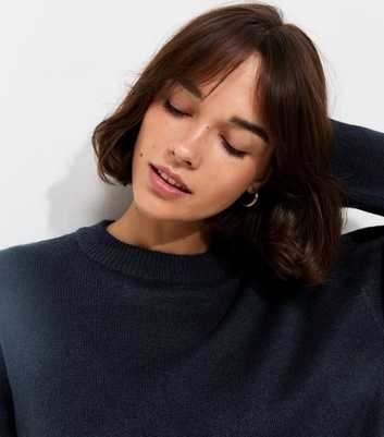 Navy Midweight Crew Neck Jumper