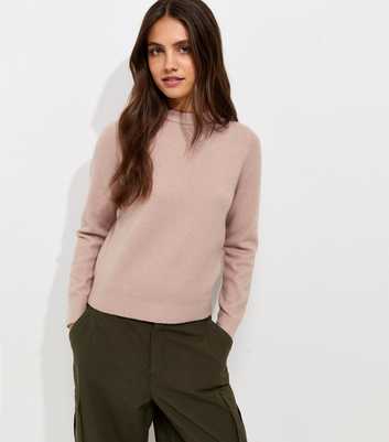 Light Pink Knitted Crew Neck Jumper