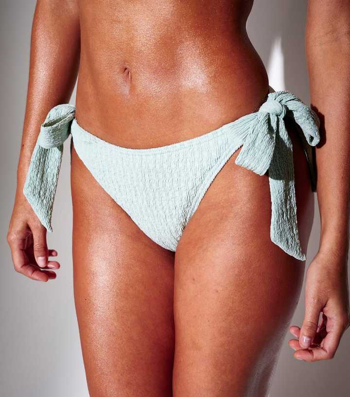 South Beach Mint Green Tie Side Bikini Briefs