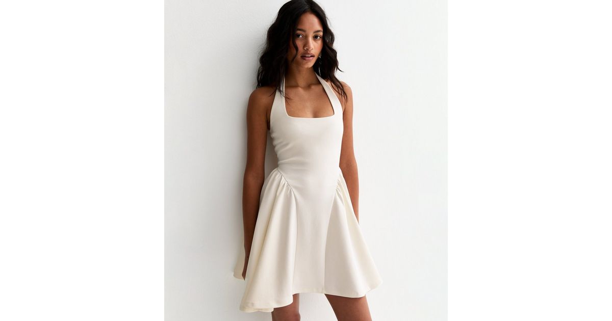 halter dress skater Pallas Halter Dress Shibori Cocoa – Buggy NYC